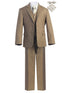 Magen Kids Boys Slim Fit 7 Pc Tie Bow Tie Pocket Square Suit 12M-18 - SophiasStyle.com